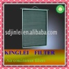 Aluminum frame fiber air conditioner filter
