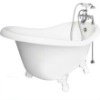 American Bath Factory T020D-WH-L Whirlpools & Tubs - Clawfoot Tubs