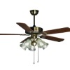 Antique brass decorative lighting ceiling fan 52-YJ010
