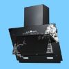 Automatic Open 1000m3/h Tempered Glass Cooker Hood