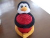 Baby Blanket With Stuffed Penguin Toy