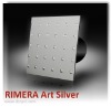 Bathroom fan, RIMERA ART SILVER LIGHT 100mm wit LED, HOT PRODUCT
