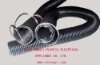 Black flexible PVC plastic tube