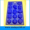 Blue Silicone Ice Cube Tray