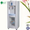 Botted floor standing water cooler with storage cabinet