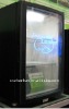 Bottle cooler glass door with LED logo