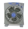 Box fan with timer