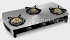 Brass burner table type gas cooktop