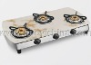 Brass burner table type gas cooktop