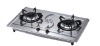 Built-in gas stove with two burner