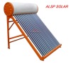 CE All Glass Vacuum Tube Compact Non-pressurized Solar Water Heater for your cosy life(150L)
