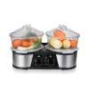 CE/GS/RoHS/LFGB approved twin food steamer