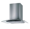 CE approval stainless steel tempred glass cooker hood