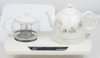 Ceramic Kettle With Cups(Keep Warm Function)