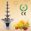 Chinese 5 Tiers 80cm Height Stainless Steel Commercial chocolate fountain