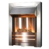 Chrome electric inset fire