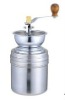 Coffee maker hand powered coffee grinder