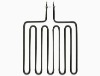 Coil electric oven air heating elements, circulation