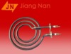 Coil electric oven air heating elements, circulation