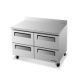 Cold Air Worktop with 4 Drawers, CE and UL Certifications