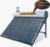 Color Steel Instant Non-pressurized Vacuum Tube Solar Water Heater (copper coil) with Assistant Tank