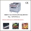 Commercial Kitchen Equipment Electric 4 Ceramic Hob with Cabinet(Oven)