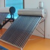Compact Non-pressurized Vertical Wall-mounted Rooftop Double Tank Solar Water Heater