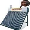 Compact Unpressurized Solar Water Heater with Assistant Tank and Copper Coil