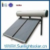 Compact flat solar water heater