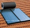 Compact pressurized flat panel solar water heater