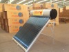 Compact solar energy water heater with auxiliary electric booster