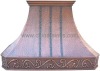 Copper Range Hood with Strips