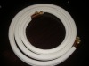 Copper piping kits with white insulation tube