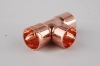 Copper tee for air conditioner part
