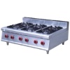 Counter Top Stainless Steel Gas Range with 6 burner