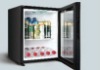 Creative fashion cold storage glass door mini fridge