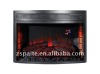 Curved insert electric fireplace