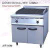 DFEB-889 lava rock grill with cabinet