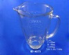 Delicate and clear glass jar blender with handle 1250mL
