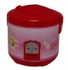 Deluxe red flower pattern rice cooker
