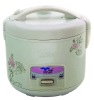 Deluxe rice cooker with  flower-printed