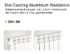 Die Casting Aluminum Radiator DH-96 Series