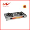 Double Burners table Gas stove burner kitchen for home use stainless steel