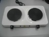 Double burner warming plate