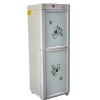 Double glass door bottled floor standing cold and hot water dispenser with ozone sterilizer cabinet