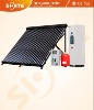 EN12975 Split Solar Water Heater with Heat Pipe Collector and Two Copper Coil in Tank