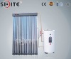 EN12975 Split Solar Water Heater with Heat Pipe Collector and Two Copper Coil in Tank