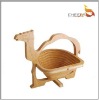 Eco-friendly Cheers folding bamboo fruit basket -T004 (CE)
