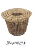 Eco-friendly rattan and seagrass storage basket set of 4