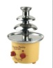 Electric 3 Layers Chocolate Fountain with Stainless Steel Tower
